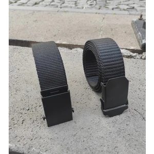 Metal Tokalı Siyah Renk Kolon(Bez) 2 Adet Kemer