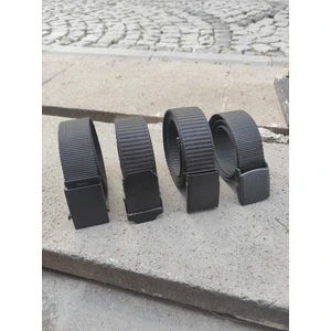 Plastik ve Demir Tokalı 4 Adet Siyah Kolon(Bez) Kemer