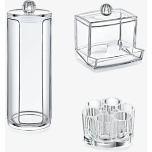 3 Lü Makyaj Organizer Set