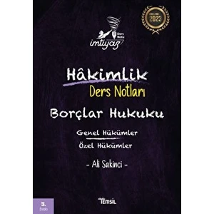 Imtiyaz Borçlar Hukuku Genel Hükümler- Özel Hükümler Hakimlik Ders Notları