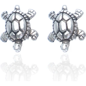 Madam Matmazel Kaplumbağa Gümüş Kadın Küpe