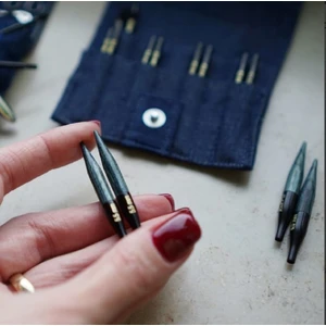 Balım Örgü Evi Knitpro Denim (Indigo) Ultra Kısa Şiş Seti 5 cm