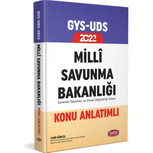 Data Yayınları 2023 Milli Savunma Bakanlığı GYS Konu Anlatımlı