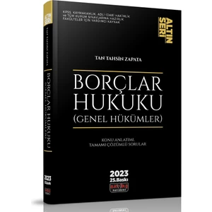 Savaş Yayınevi Borçlar Hukuku Genel Hükümler Konu Anlatımı Altın Seri 2023