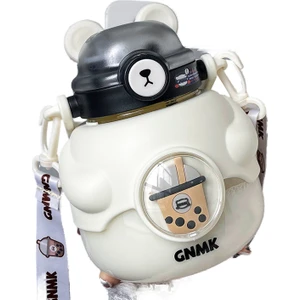 Dream Maker 1100 ml Büyük Kapasiteli Sevimli Ayı Plastik Içme Bardağı (Yurt Dışından)