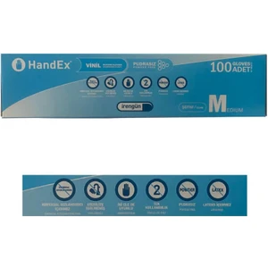 Dermo Golden Handex Pudrasız Şeffaf Eldiven Iı Kokusuz - Yırtılmaz