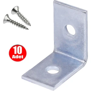 Alet Çantam  Mobilya Dolap Köşe L Gönye  20X25X25 Bağlantı  - 10 Adet