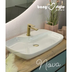Cerastyle Nova Tezgah Üstü Çanak Lavabo 70*43 cm