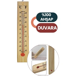 Homecare Malmsey Ahşap Duvar Termometre 717044