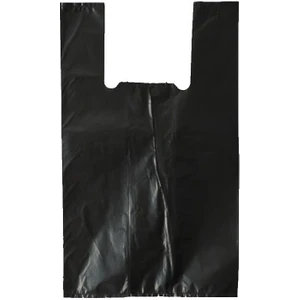 Ambalaj Markt Siyah Atlet Poşet Büyük Boy, Market Poşet  1 kg