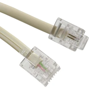 Telefon Hat Kablosu Hazır 6p/2c 5 Metre Krem 5897