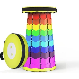 Rainbow Açık Taşınabilir Çok Fonksiyonlu Kamp Balıkçılık Katlanır Tabure Sandalye (Yurt Dışından)