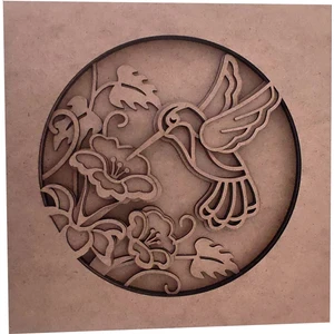 Ahşap Çok Katmanlı Boyanabilir Tablo - Pano / Kuş