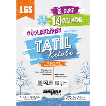 Ankara Yayıncılık 8.Sınıf  LGS 14 Günde Güçlendiren Tatil