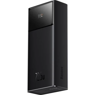 Baseus Ultra Hızlı 22.5W 30000MAH Powerbank, Dijital Göstergeli 2x Usb, 1x Type C Girişli
