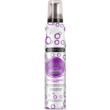 Morfose Keratin Saç Köpüğü 200 ml – Kırılgan ve Dökülen Saçlar İçin Hacimlendirici ve Güçlendirici