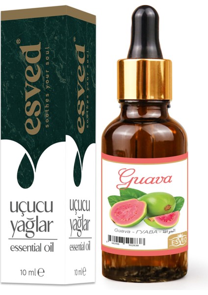 Guava Kokusu Saf Esansiyel Uçucu Yağ Buhurdanlık Yağı Difüzör Esansı Aromaterapi Ortam Koku 10ML