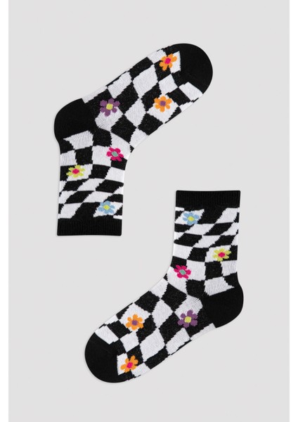 Kız Çocuk Çiçek Desenli 2Li Soket Çorap modelleri