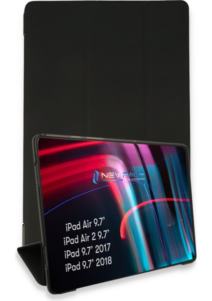 iPad 9.7 (2017) Kılıf Tablet Smart Kılıf - Siyah