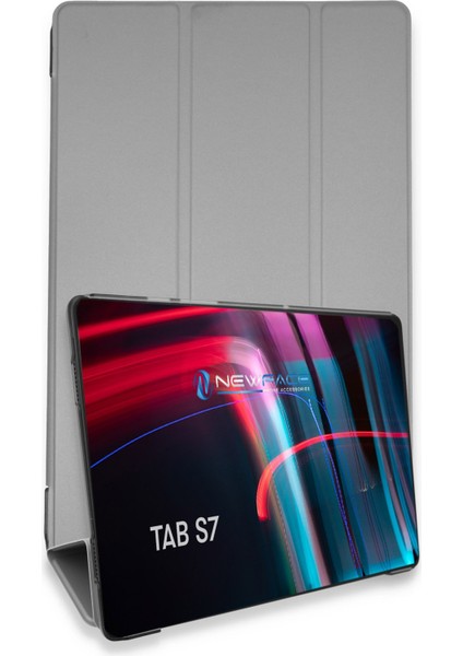 Samsung Galaxy T870 Tab S7 11 Kılıf Tablet Smart Kılıf - Gri