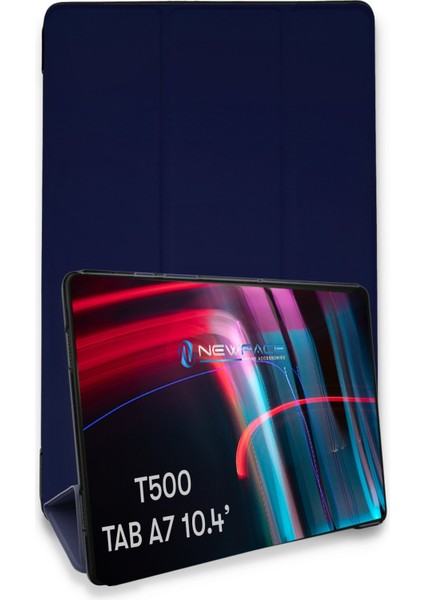 Samsung Galaxy T500 Tab A7 10.4 Kılıf Tablet Smart Kılıf - Lacivert