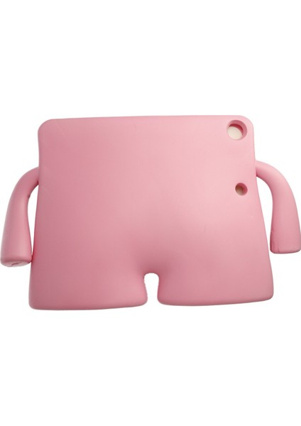 Happycase iPad 10.2 (8.nesil) Kılıf Karakter Tablet Silikon - Açık Pembe