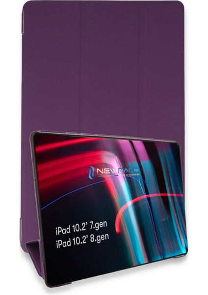 Happycase iPad 10.2 (7.nesil) Kılıf Tablet Smart Kılıf - Mor