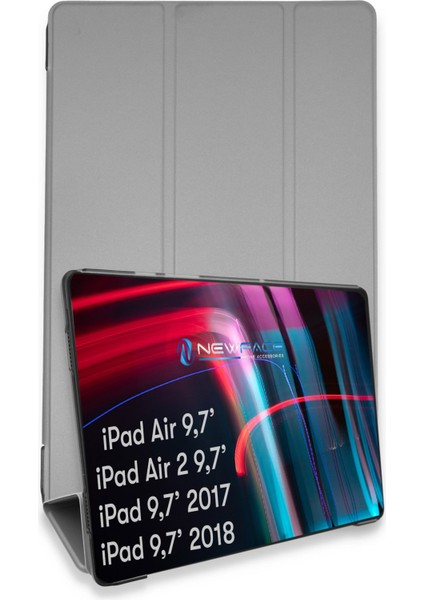 iPad 5 Air 9.7 Kılıf Tablet Smart Kılıf - Gri