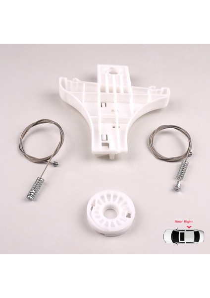 VW Golf MK4 Jetta Bora A4 1J 4/5 Kapı 1J4839462 İçin Sağ Arka Cam Kriko Tamir Seti