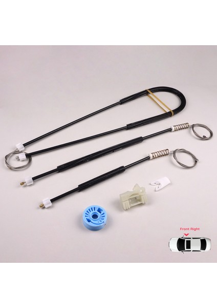 Peugeot 307 3B 2003-2009 Cabriolet Convertible 9222V9 İçin Elektrikli Ön Sağ Cam Kriko Tamir Seti