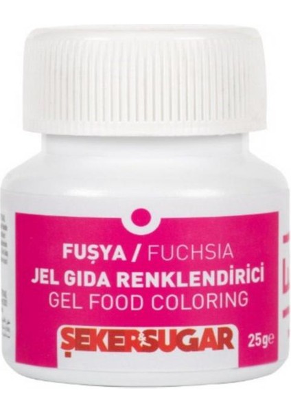 Yenilebilir Jel Gıda Renklendiricisi 25 gr Fuşya