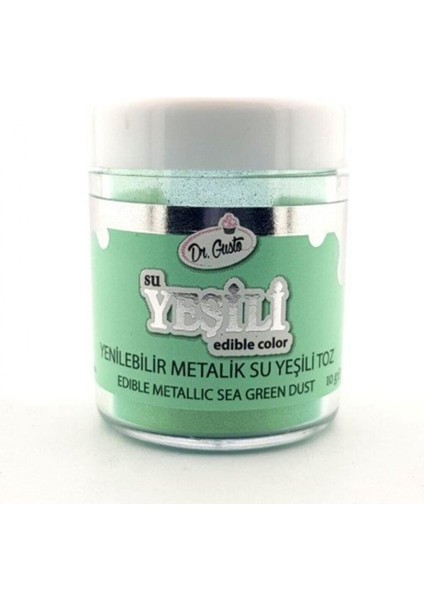Yenilebilir Kristal Yeşili Metalik Toz Sim Boya 10 gr