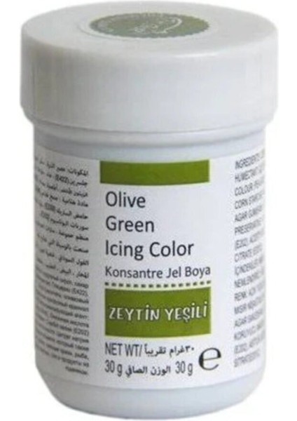Zeytin Yeşili Jel Gıda Boyası 30 gr