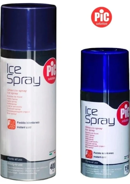 Pic Solution Ice Soğutucu Sprey 2'li Set (150 ml - 400 Ml)