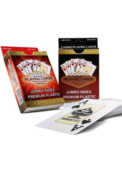 Star Oyun Aletleri Playıng Cards %100 Plastik Premium Jumbo Index( 2 Paket)