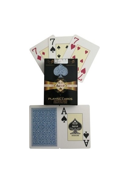%100 Plastik Artex Poker Oyun Kağıdı