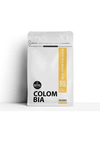 Colombia Supremo Scr 18+ Medellin %100 Arabica