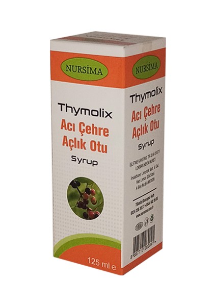 Findit Nursima Acı Çehre Açlık Otu Şurubu 125 ml