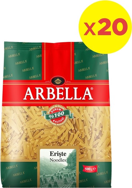 Erişte 500 gr x 20 Adet