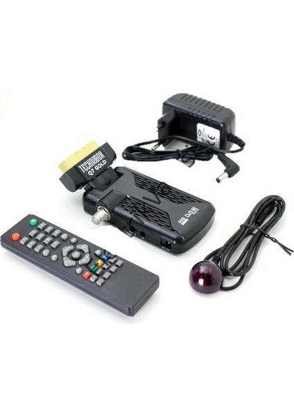 Gold Q7 Mini Scart Fta Uydu Alıcısı Tkgs