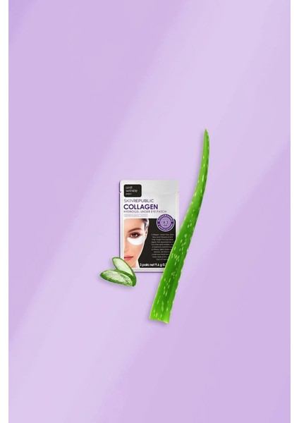 Kolajen Göz Altı Maskesi 3 Adet Aydınlatıcı Etki 30 Dakika Kullanım Süresi