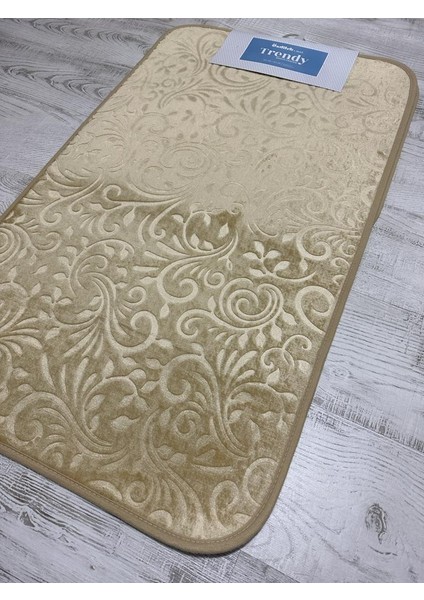 Trendy Embos Bej Renk Klozet Takımı 2 Parça