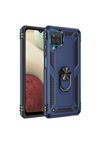 Samsung Galaxy A22 4g Kılıf Vega Tank Sert Yüzüklü Standlı Dayanıklı Kapak