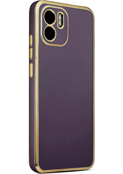 Xiaomi Redmi A1 Kılıf Parlak Kenarlı Laser Bark Silikon