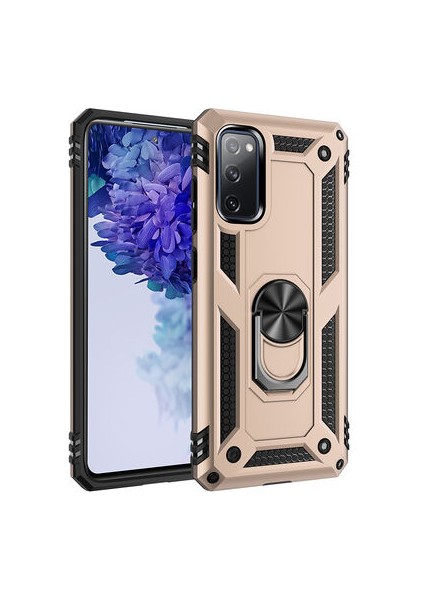 Samsung Galaxy S20 Kılıf Vega Tank Sert Yüzüklü Standlı Dayanıklı Kapak