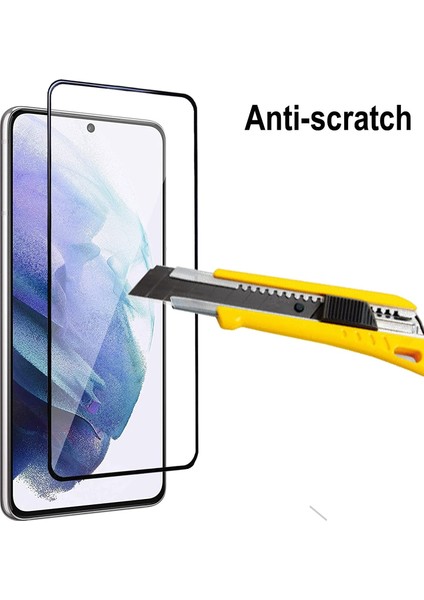 MTK Moveteck Samsung Galaxy S23 5g 6.1inç Uyumlu Ekran ve Kamera Lens Koruyucu Camı 2in1 Set Full Glue Edge Tam Kaplar Temperli Nano Pet