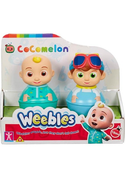 Weebles Cocomelon 2'li Paket - Jj Pyjamas ve Tomtom