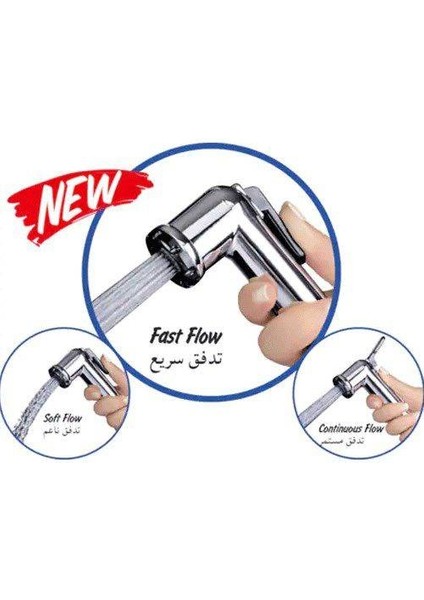 Şattaf Taharet Musluk Seti Taharatmatik El Tuvalet Sprey Tabancası Köpek Kedi Yıkama TK111 fırsatları