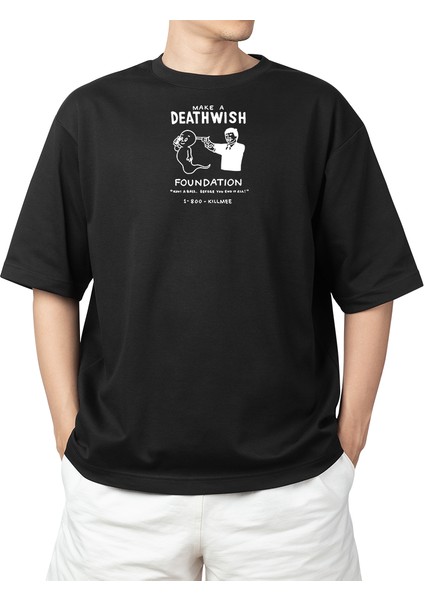 Wedday Karikatür Oversize Pamuklu T-Shirt WEDS17