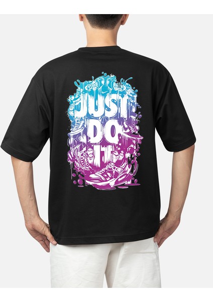 Wedday Just Do It Oversize Pamuklu T-Shirt WEDS16
